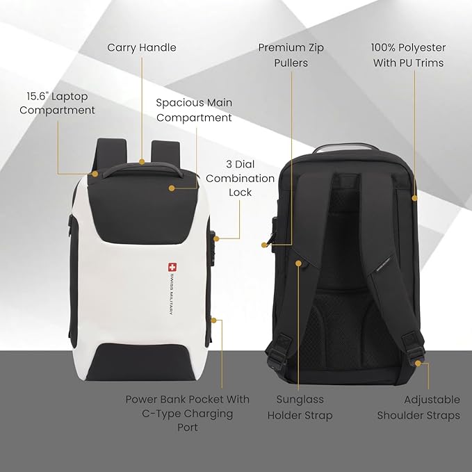BSB57- Swiss Military Aspen Laptop Backpack