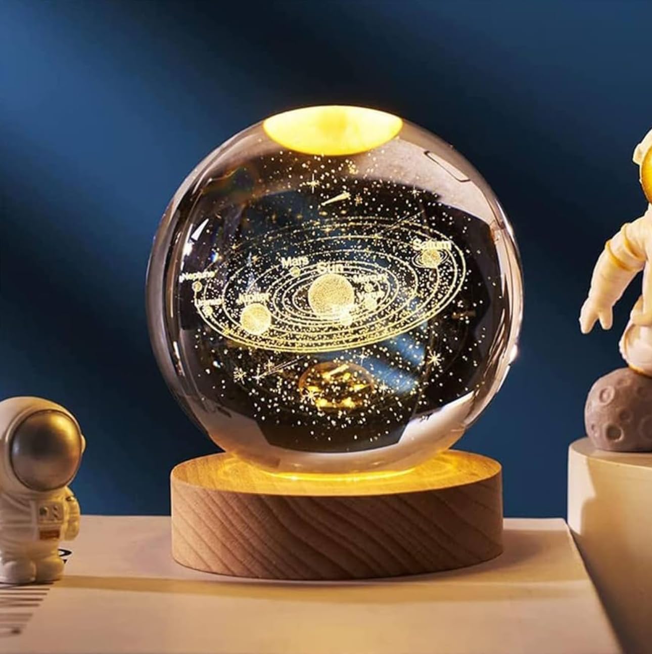 ED104- Crystal Solar System LED Lamp