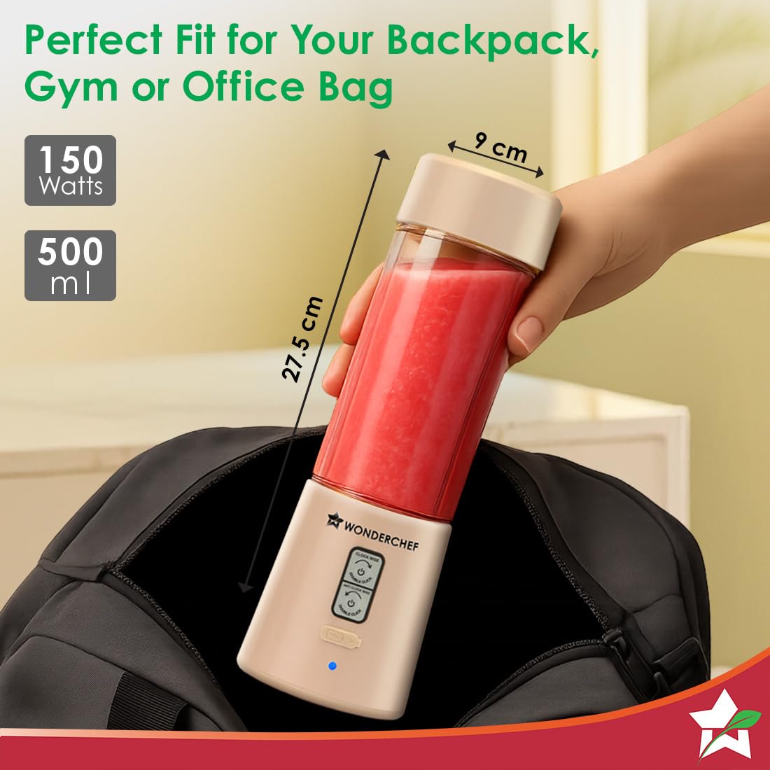 ED375- Wonderchef Twister Portable Blender