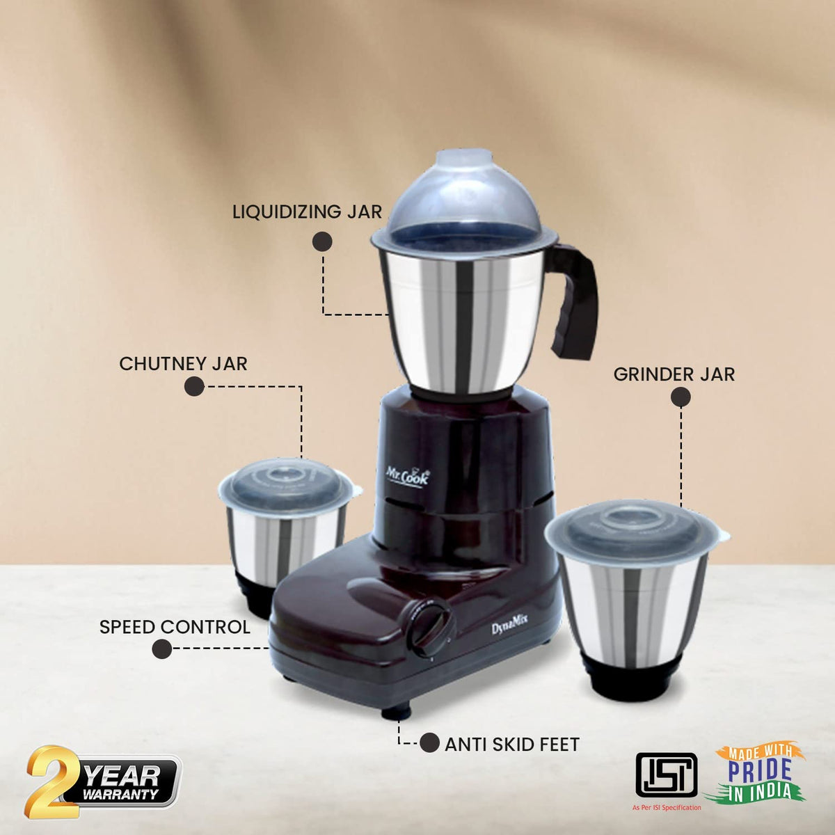 ED326 - MR COOK Mixer Grinder