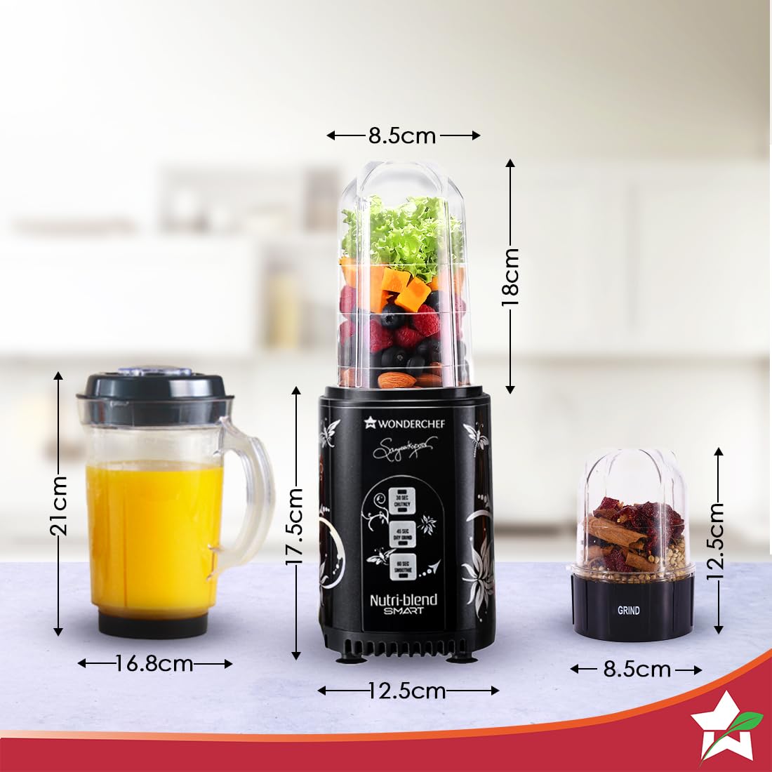 ED372- Nutri-blend SMART Automatic Mixer Grinder with Dual Pulse Function