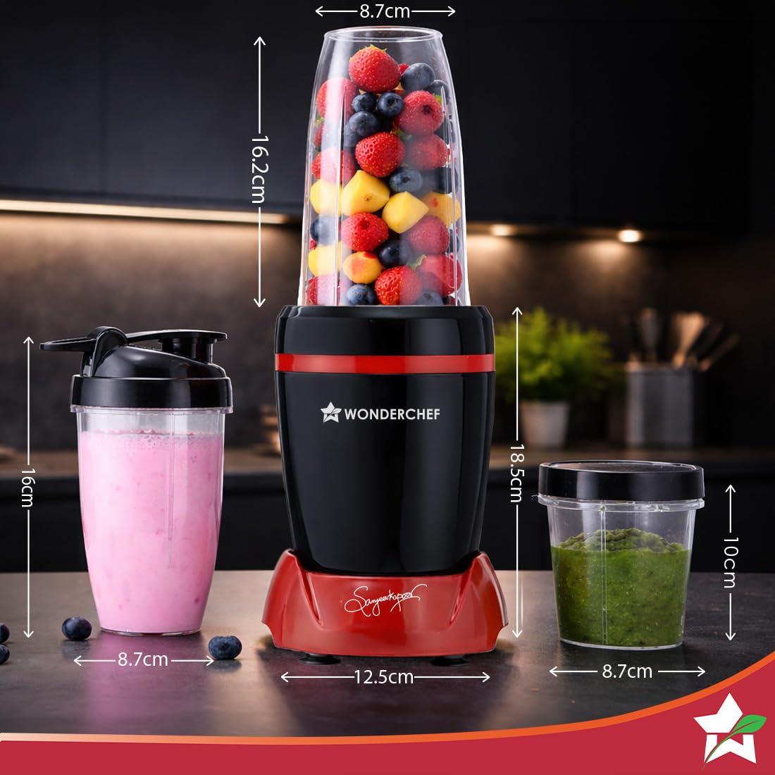 ED371- Nutri-Blend Turbo 750W Mixer Grinder Blender Smoothie Maker