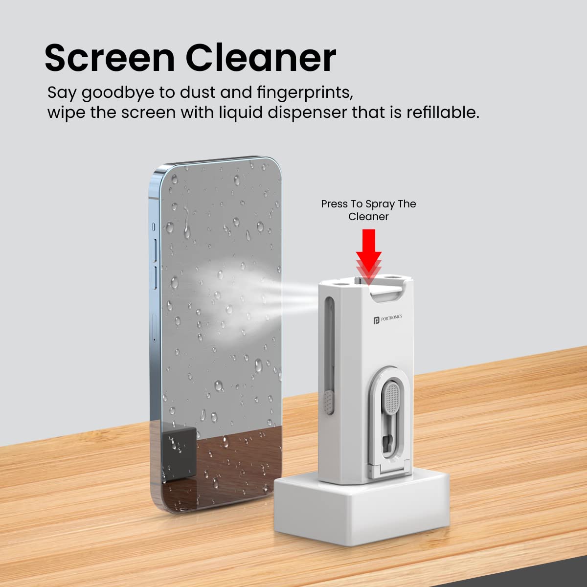 ED53- Portronics Clean M Multifunctional Cleaning Kit