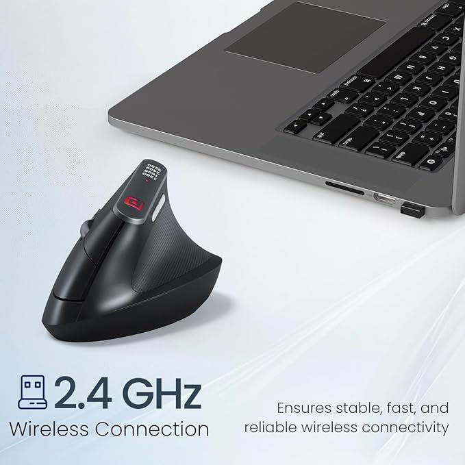 ED58- Portronics Toad Ergo Vertical Advanced Wireless Ergonomic Mouse