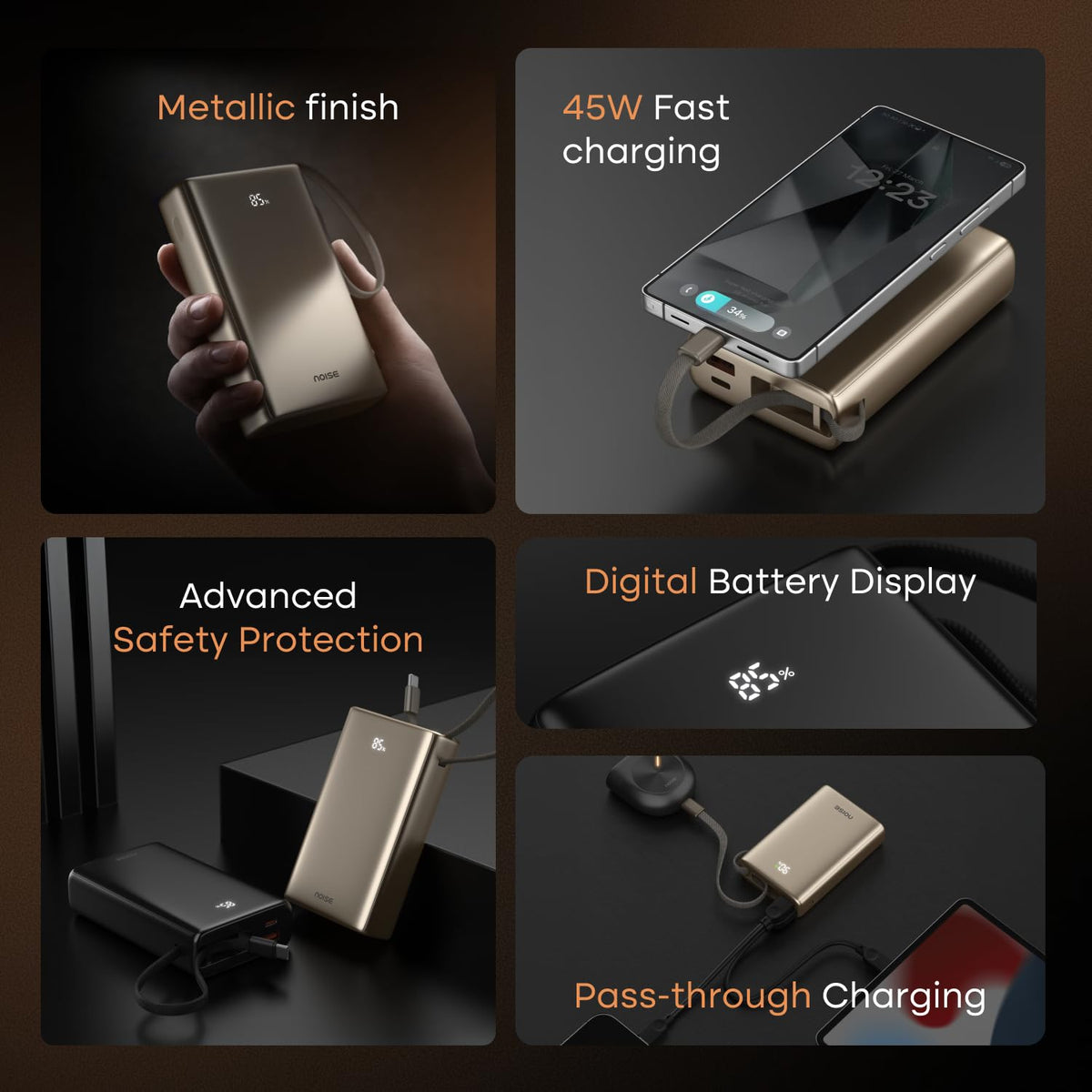 ED308- Noise Power Bank 20k mAh