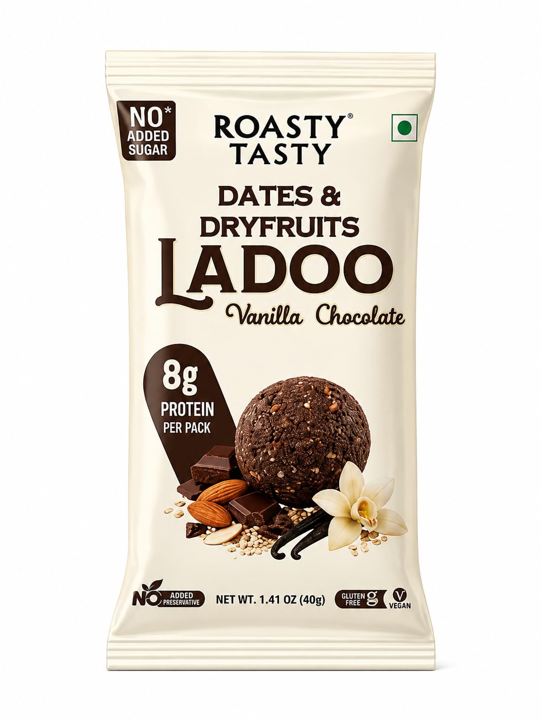 BSE452- Roasty Tasty Date & Dryfruit Laddoo – Chocolate