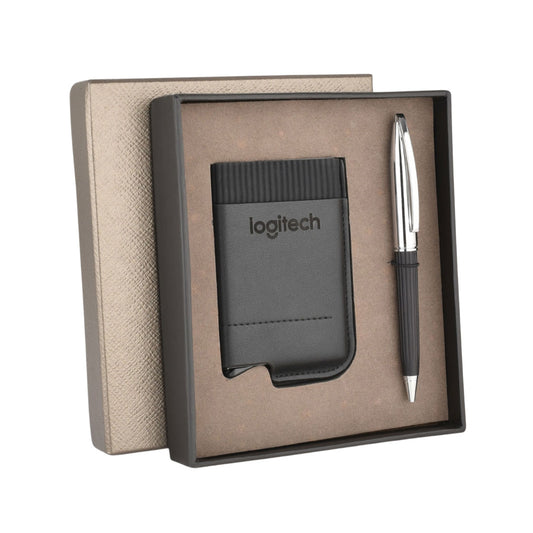EJK57- Logitech 2-IN-1 Gift Set | Cardholder | Pen