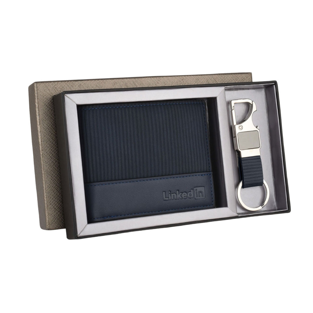 LinkedIn Wallet & Keychain Set