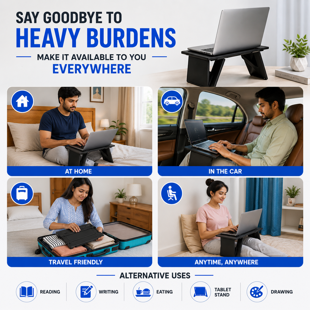 OG50- FlexFold- Foldable Laptop Desk