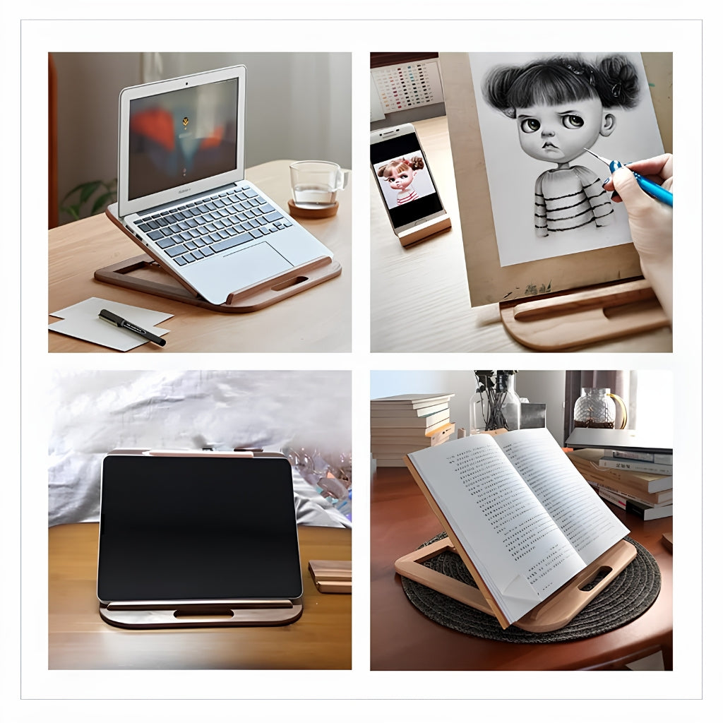 STD06- Tiltory Wooden Laptop Stand
