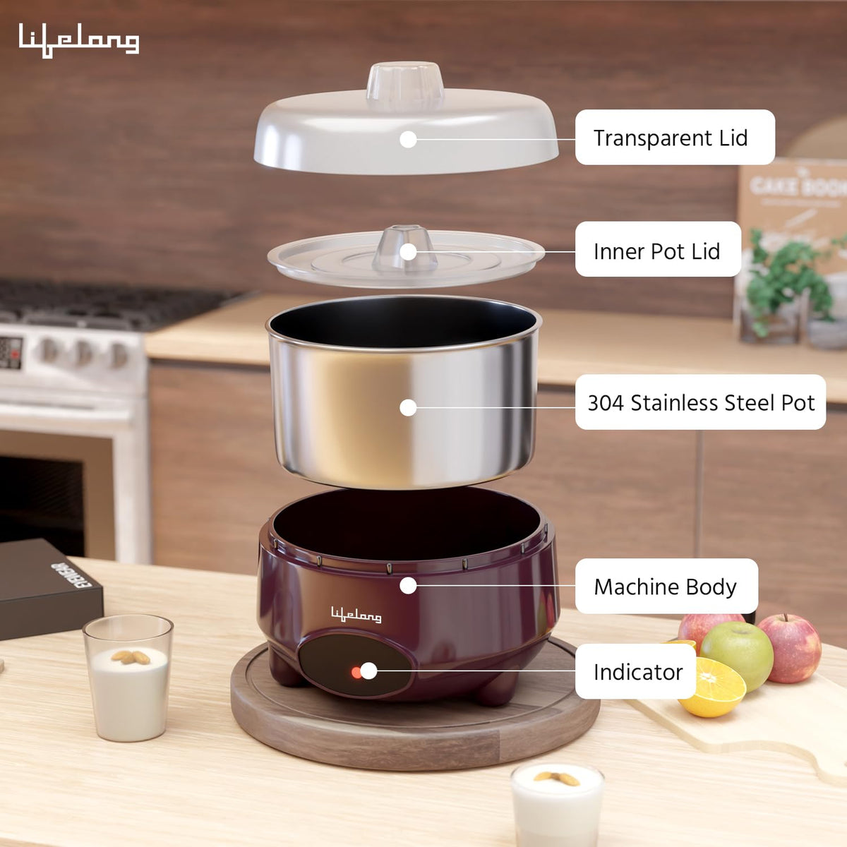 ED335 - Lifelong Automatic Yogurt & Curd Maker
