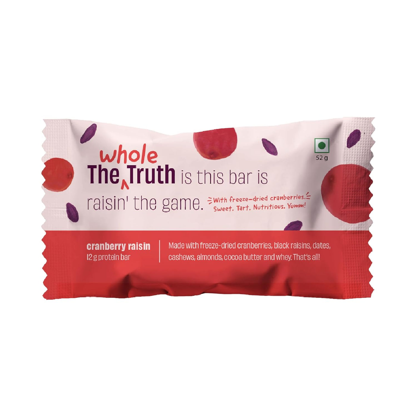 BSE33- The Whole Truth Cranberry Raisins Bar
