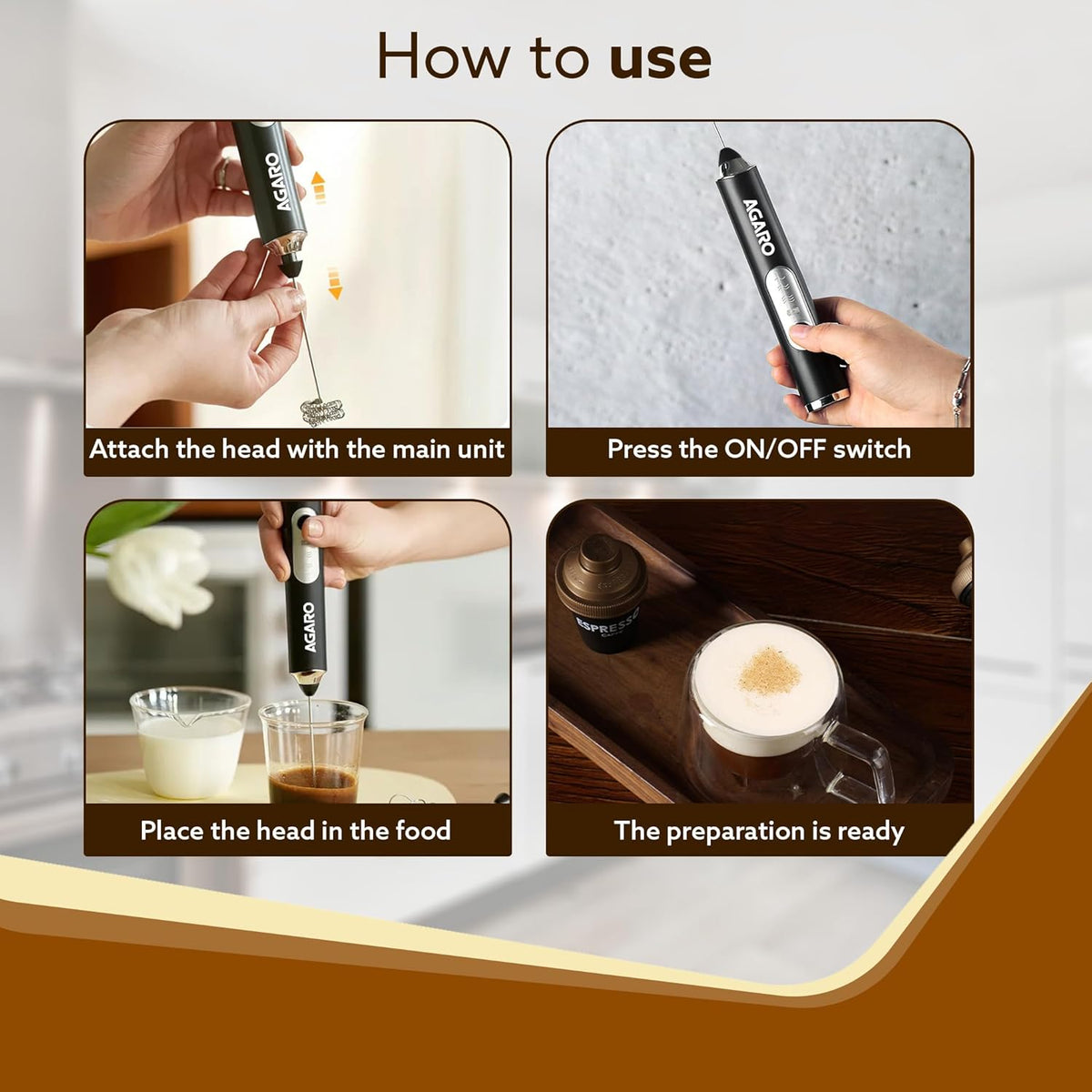 ED330 - AGARO Royal Milk Frother