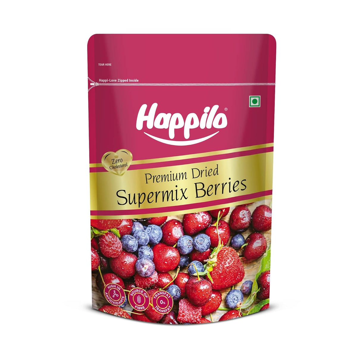 BSE387 - Happilo - Dried Berries - Supermix Berries / 200 g