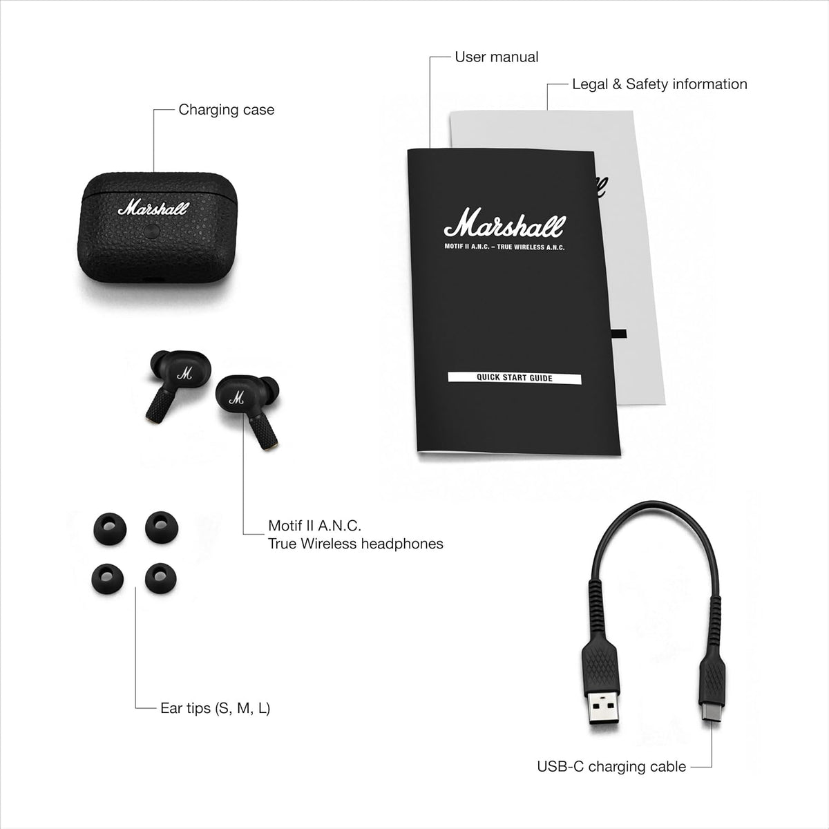 ED94- Marshall Motif II A.N.C Earbuds
