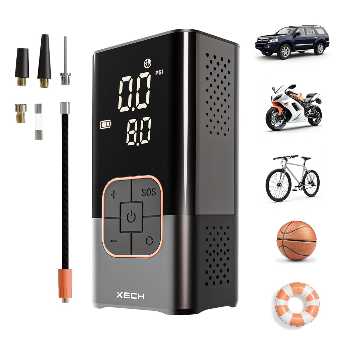 ED84- XECH INFLATE Portable Cordless Tyre Inflator