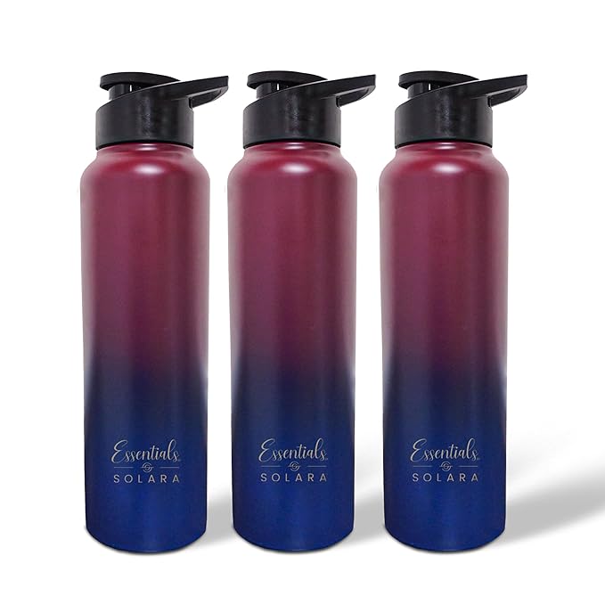 SOLARA Single Wall Stainless Steel Water Bottle 1L
