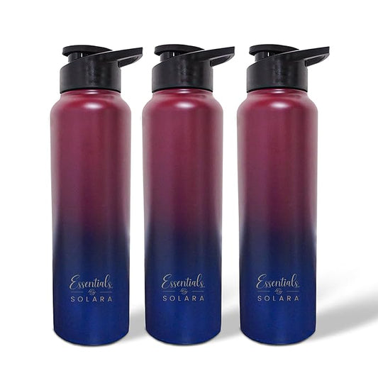 SOLARA Single Wall Stainless Steel Water Bottle 1L