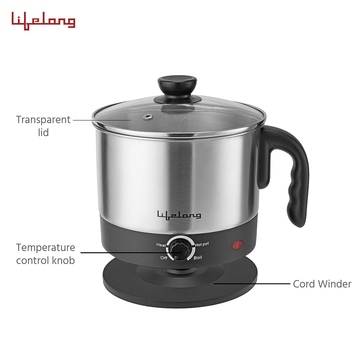 ED341 - Lifelong Multifunction Cooker/Kettle 1.5 Litres