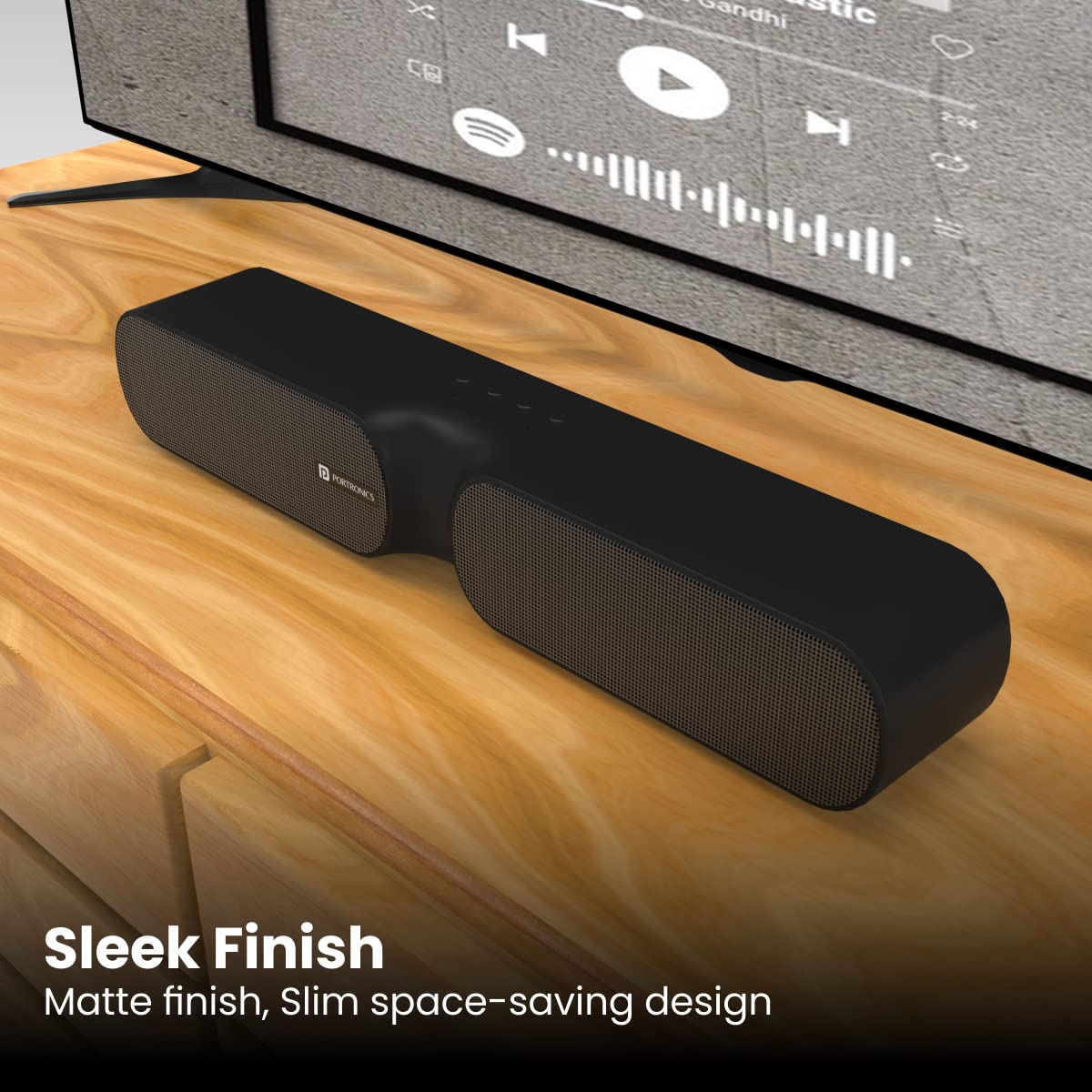 ED27- Portronics Decibel 20 16W Wireless Bluetooth Soundbar