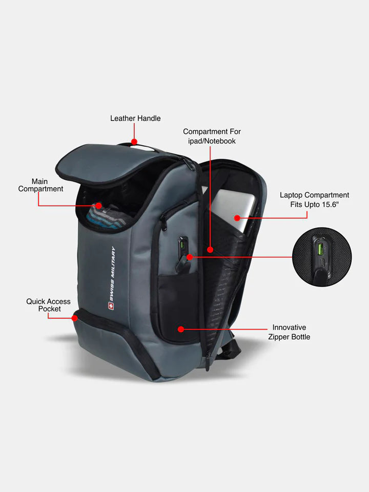 BSB70- Swiss Military Helium Laptop Backpack