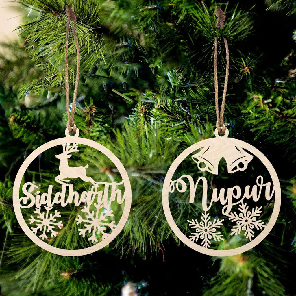 Personalised Name Wooden Ornament