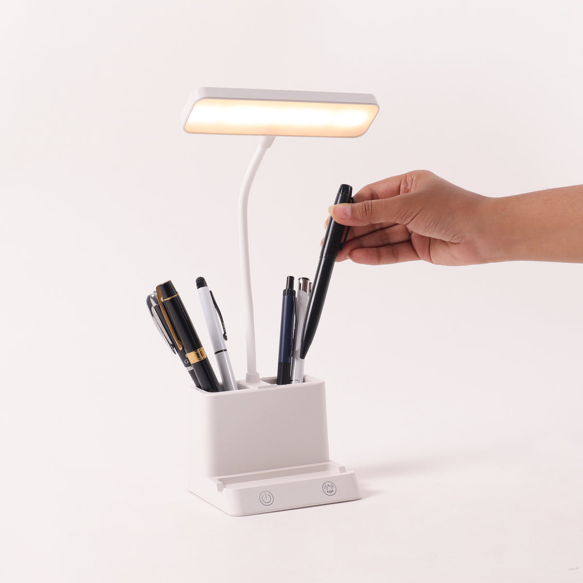 ED168- DeskBell Lamp, Pen Stand & Phone Stand
