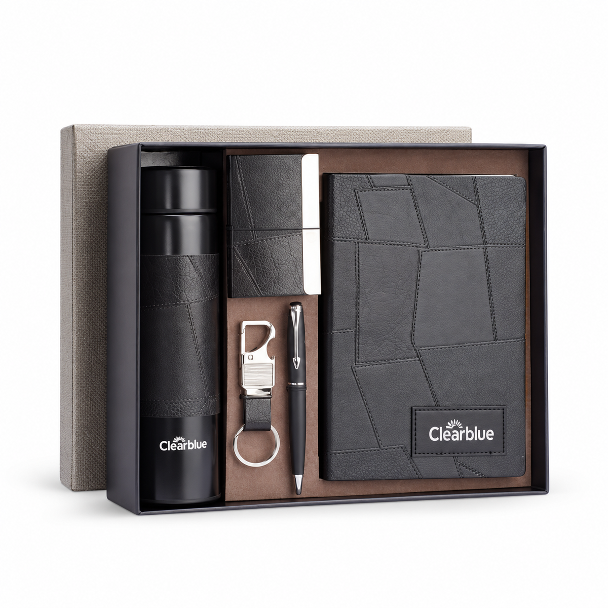 GS115- Clear Blue Flask Set