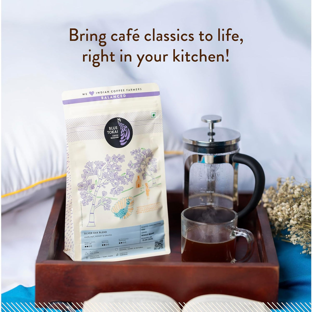 BSE58- Blue Tokai Coffee Roasters Silver Oak Cafe Blend - Medium Roast