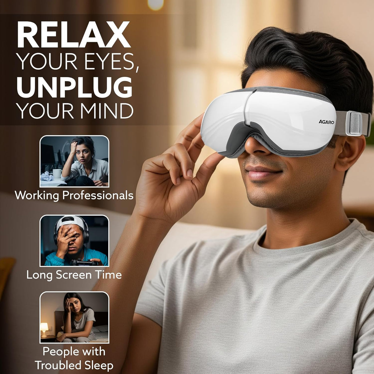 ED379- AGARO Supreme Eye Massager