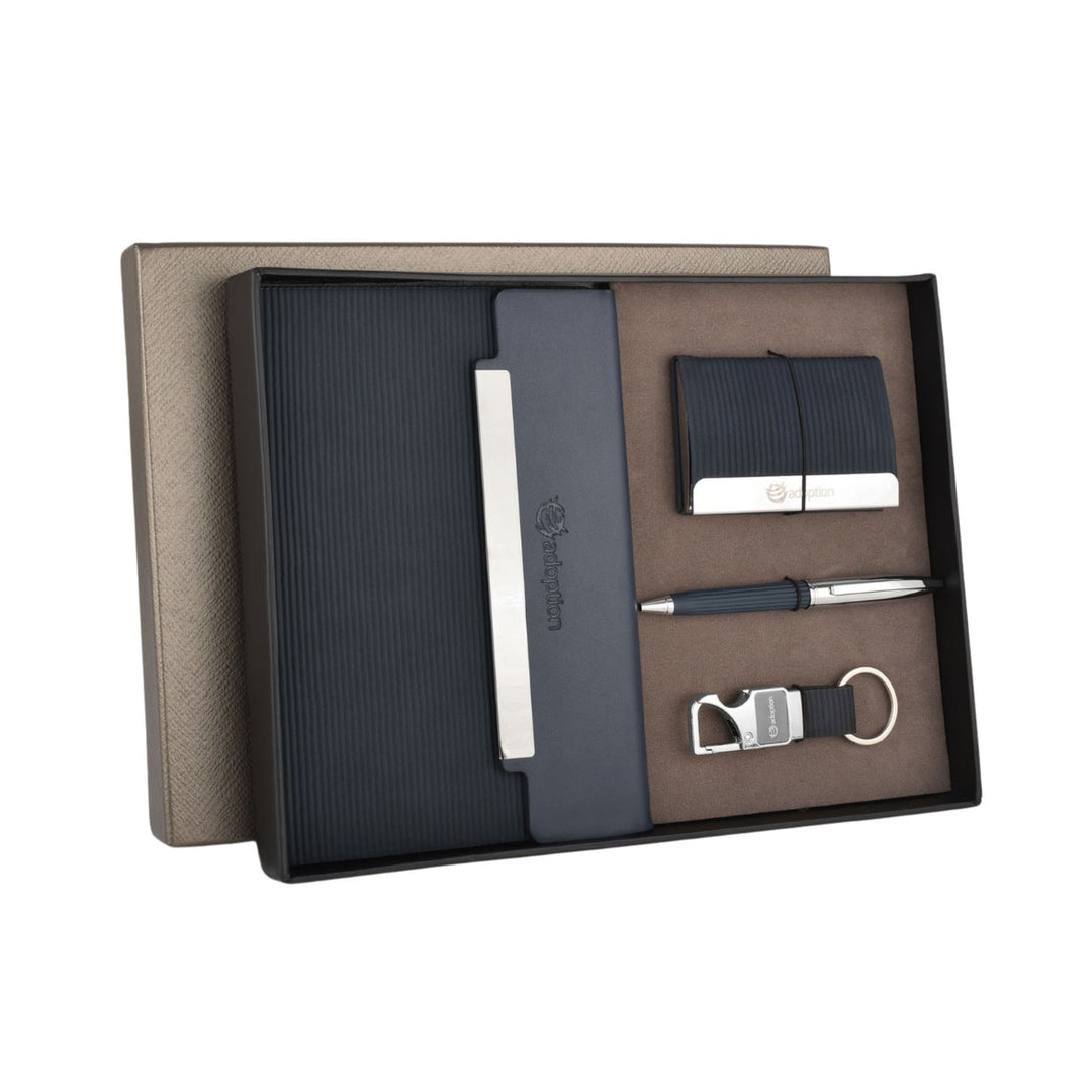 EJK38- Adoption 4-IN-1 Gift Set | Notebook | Pen | Card Holder | Keychain