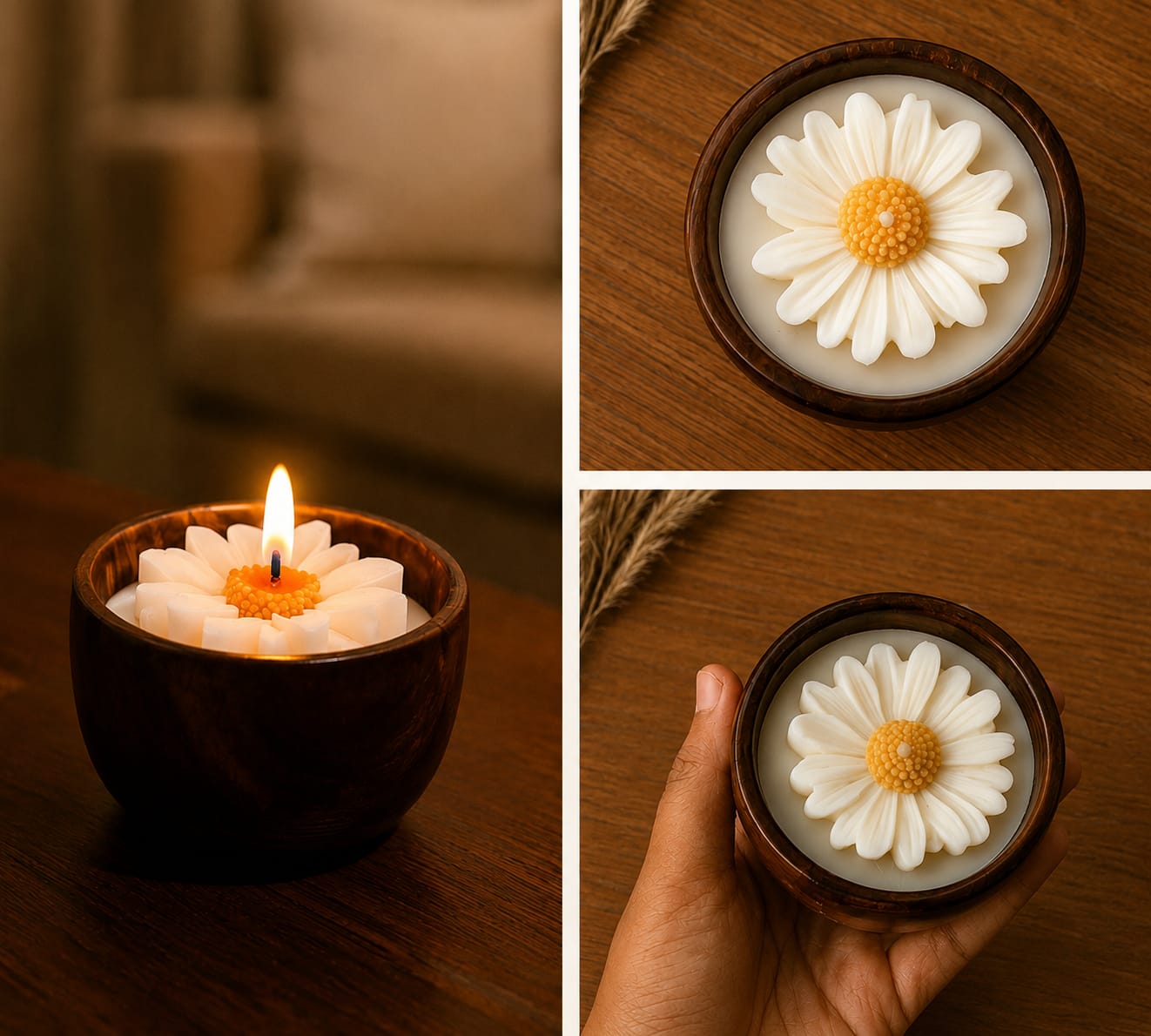 CD30- Daisywood Bloom Scented Candle