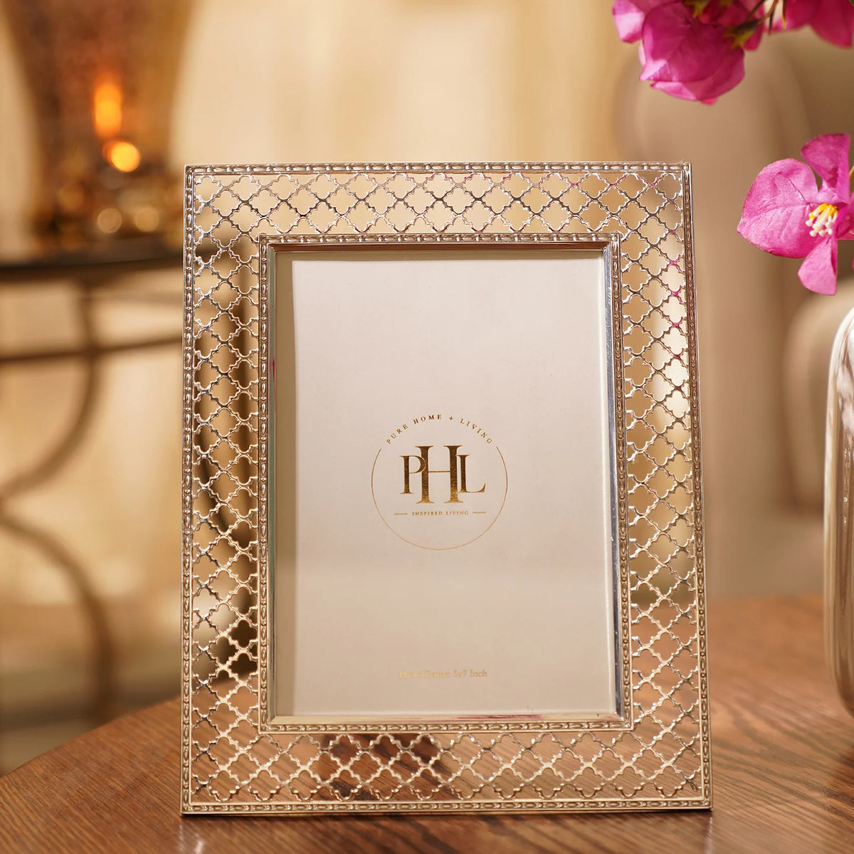 CD08- Pure Home Silver Plated Metal Photo Frame
