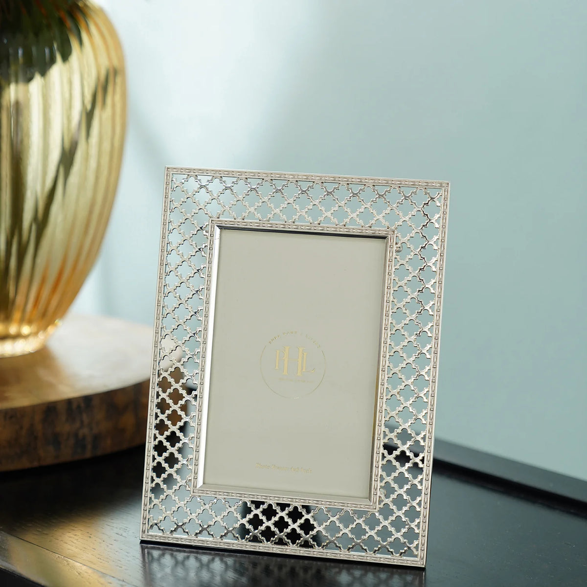 CD08- Pure Home Silver Plated Metal Photo Frame