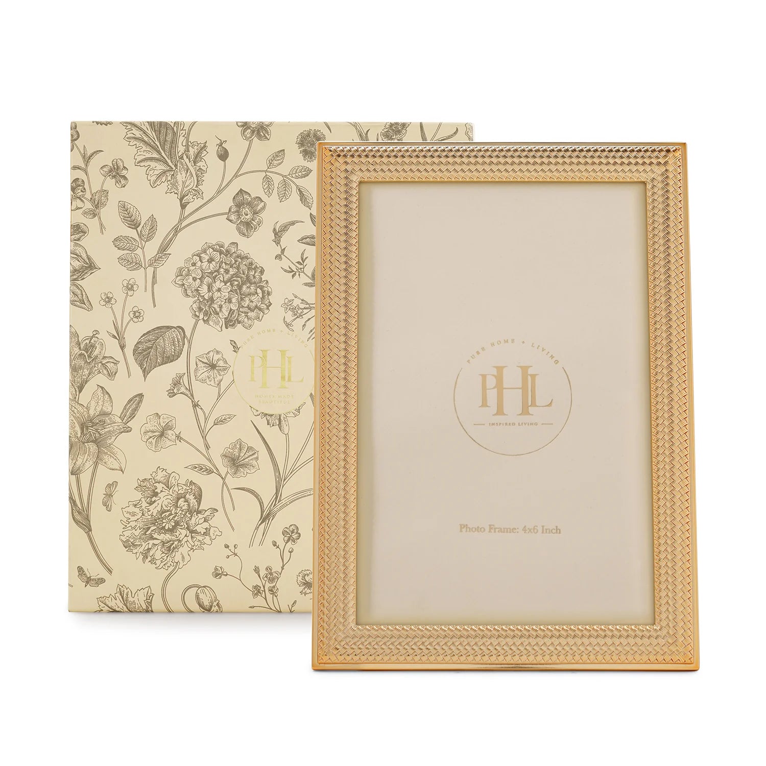 CD09- Pure Home Gold Plated Metal Photo Frame