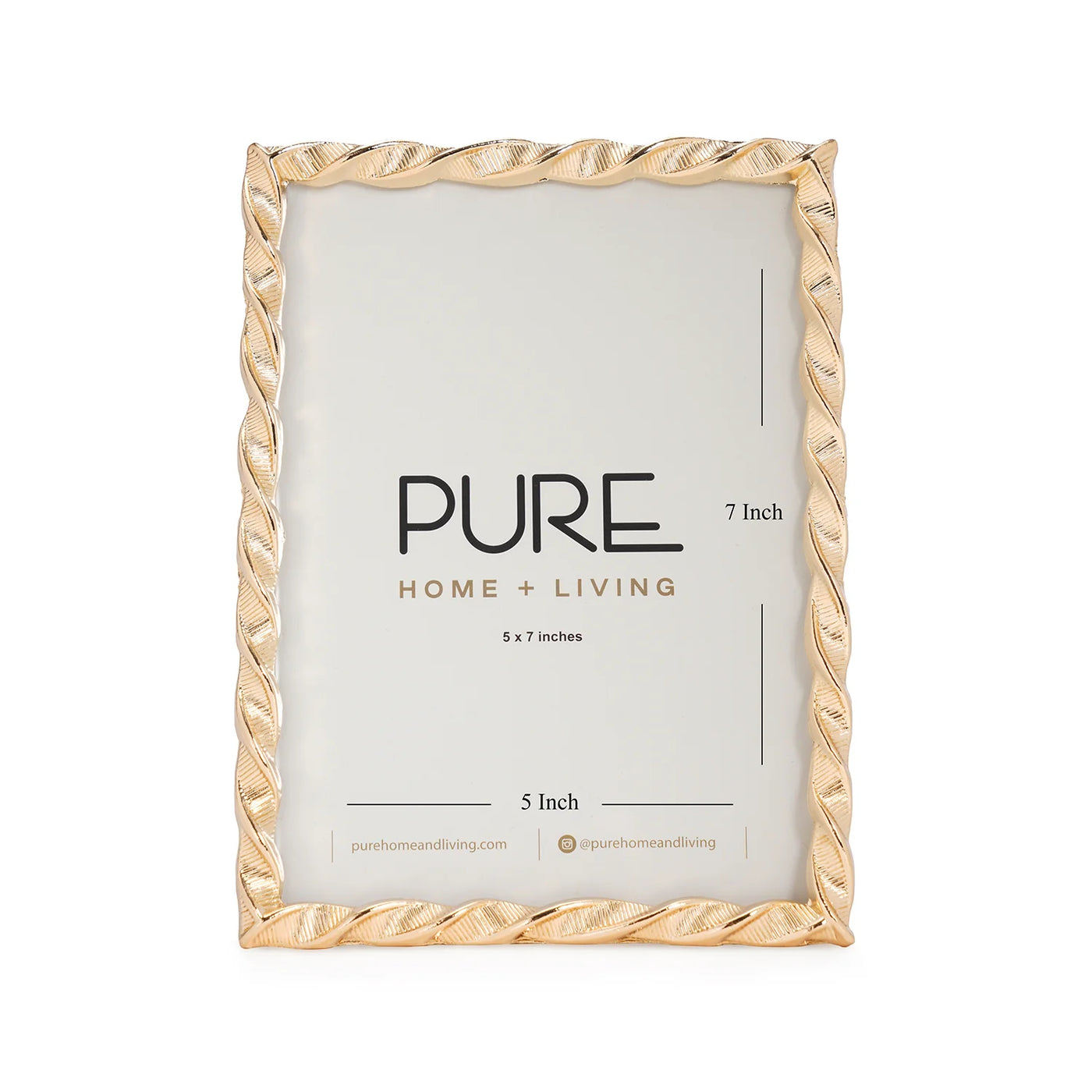CD07- Pure Home Gold Swivel Metal Photo Frame