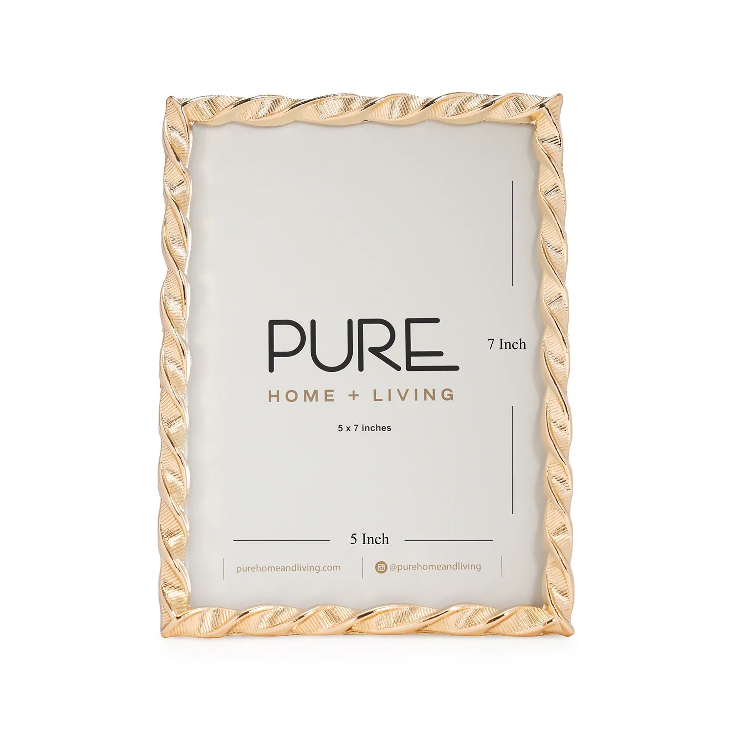 CD07- Pure Home Gold Swivel Metal Photo Frame