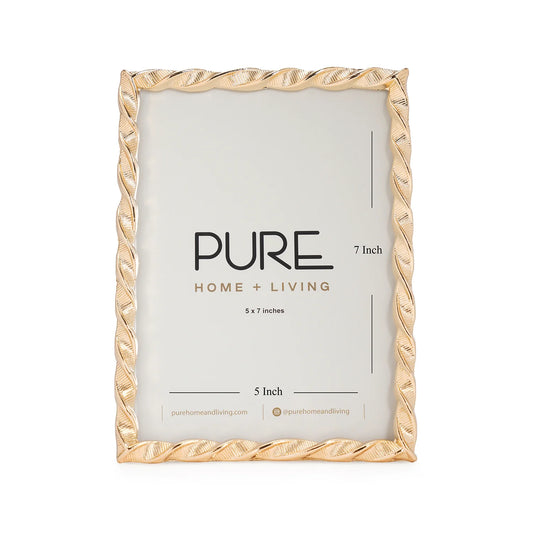CD07- Pure Home Gold Swivel Metal Photo Frame