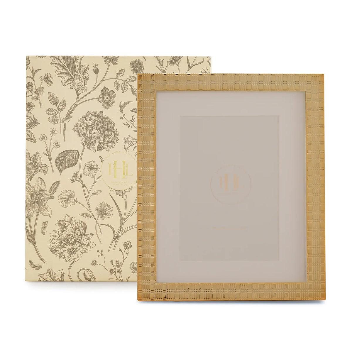 CD10- Pure Home Gold Plated Patterned Metal Photo Frame