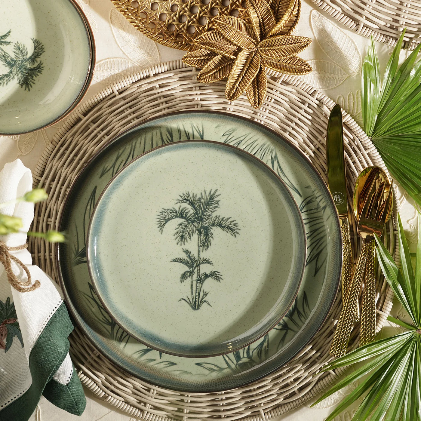 CD12- Pure Home Ceramic Printed Dessert Plate