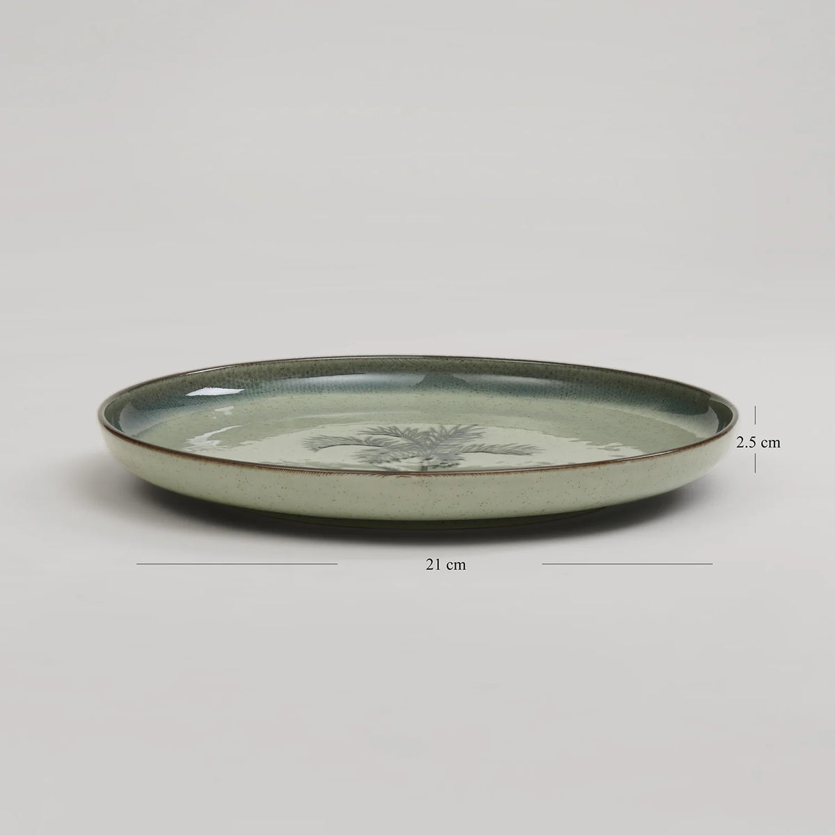 CD12- Pure Home Ceramic Printed Dessert Plate