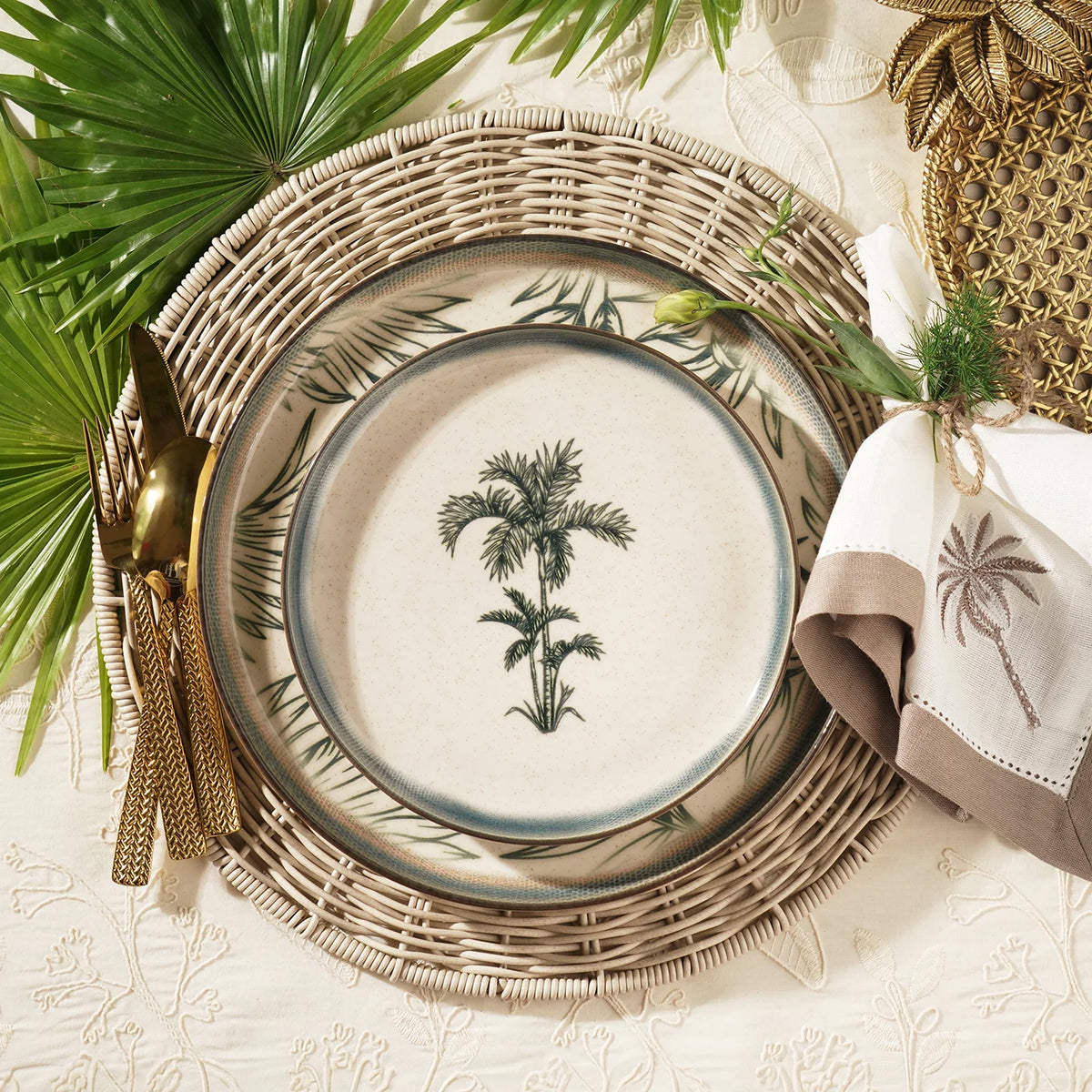 CD12- Pure Home Ceramic Printed Dessert Plate