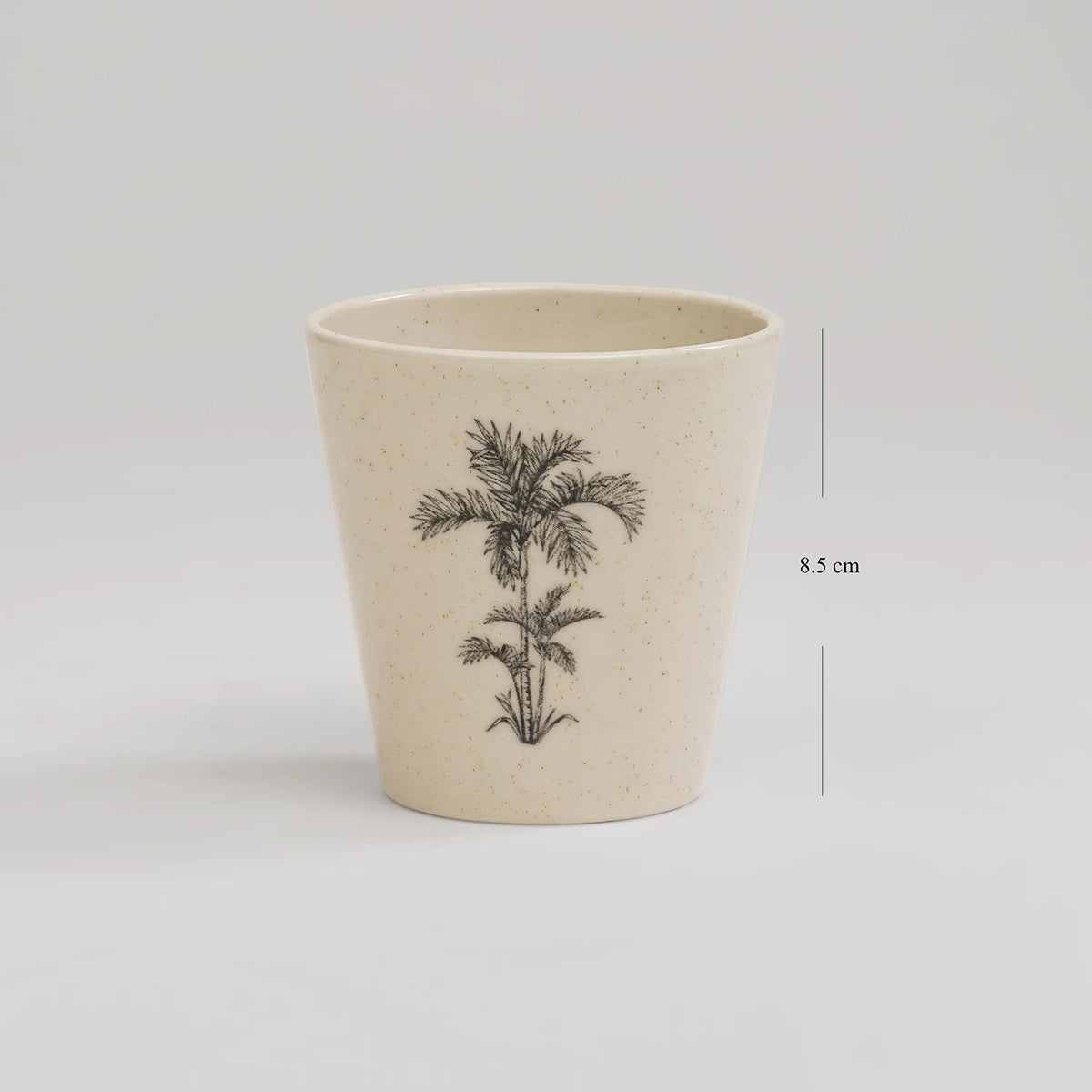 CD13- Pure Home Ivory Ceramic Printed Tumbler