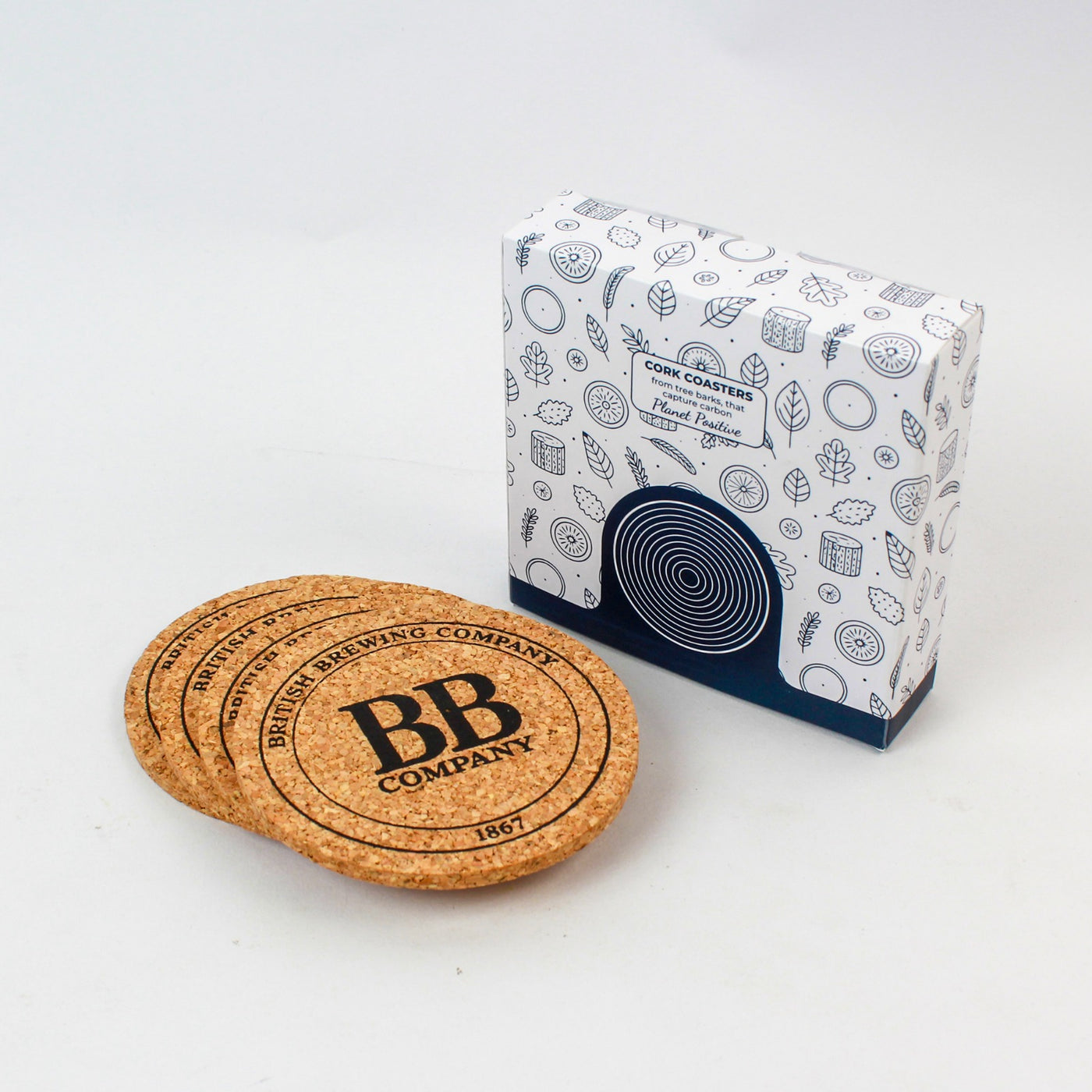 OE112- Coasters With Cork Holder