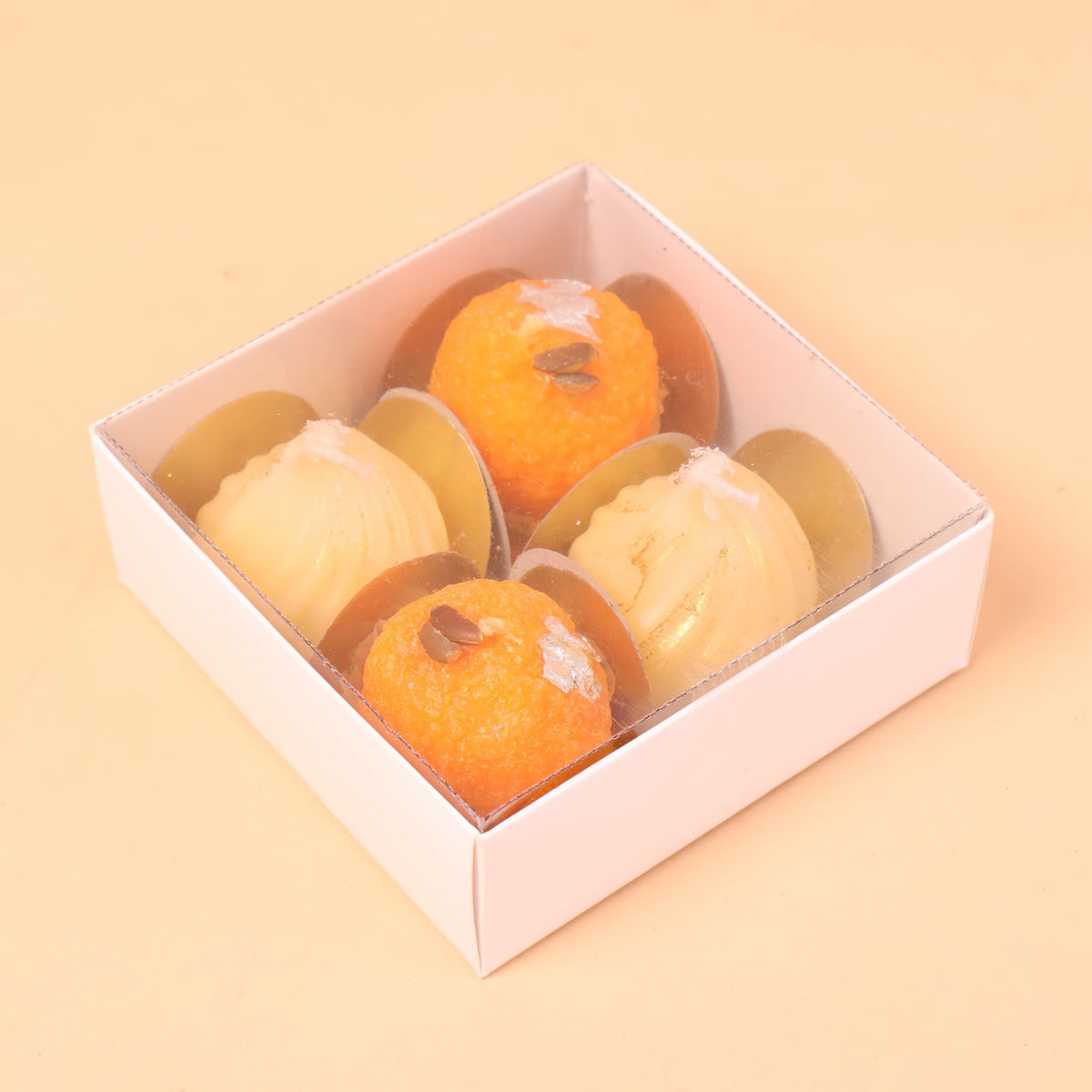 CD697- Laddoo & Modak Candle Set of 4