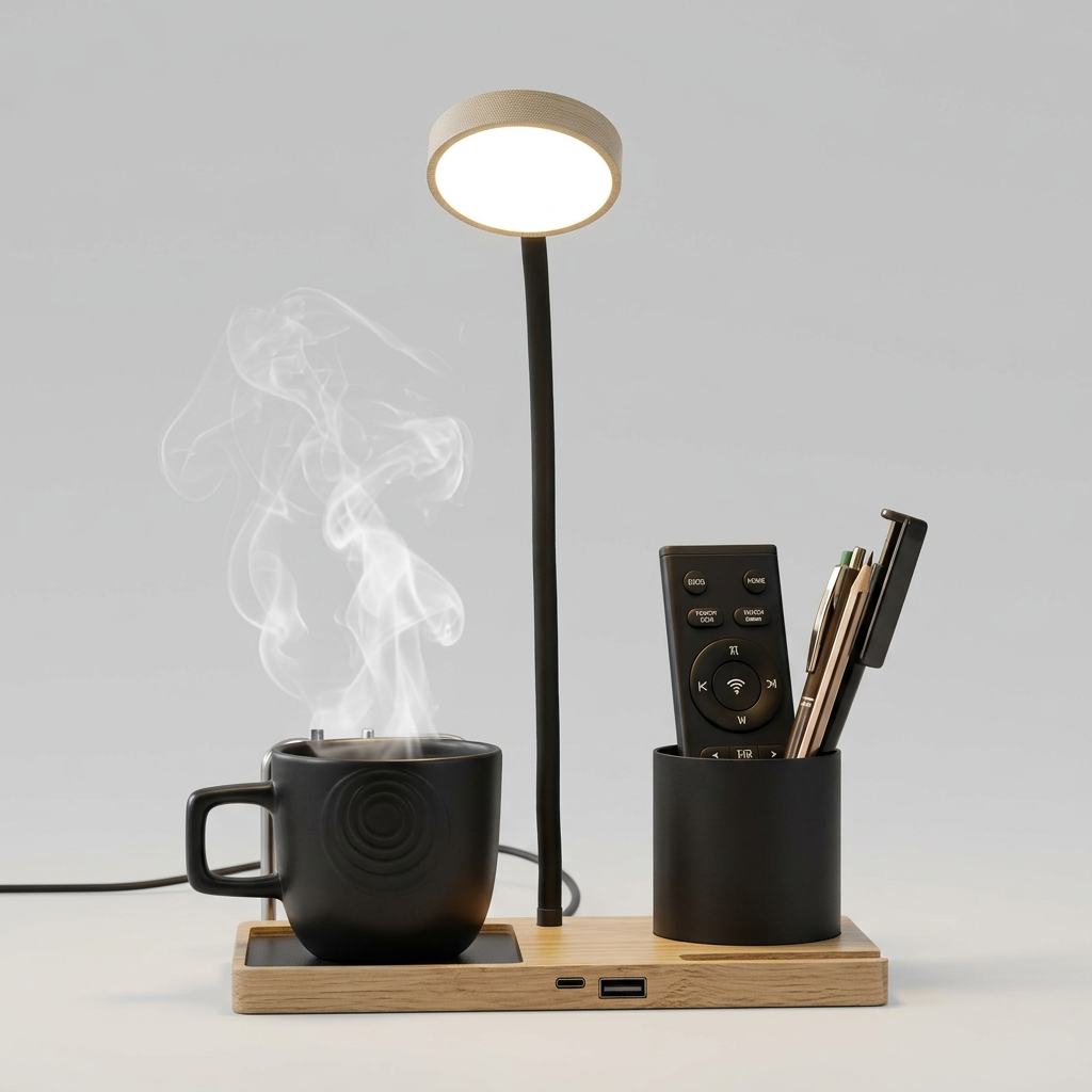 ED424- GlowNest Pro Desk Lamp & Organizer