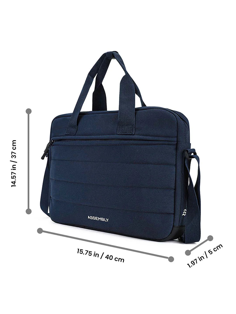 BSB178- Assembly Float Messenger Cobalt Laptop Bag