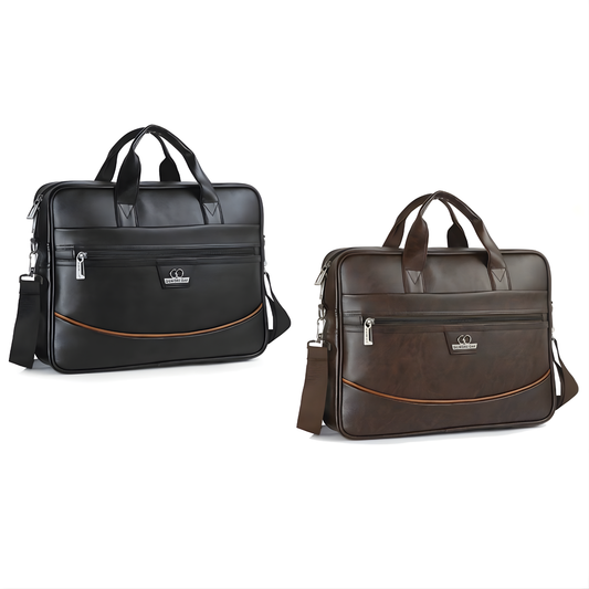 BSB111- Gilmore Oak Leatherette Laptop Bag