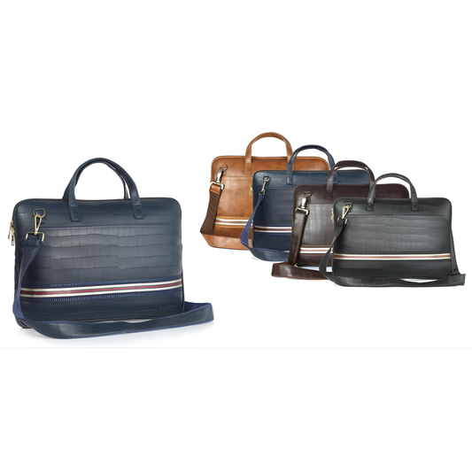 BSB112- Gilmore Oak Leatherette Laptop Bag
