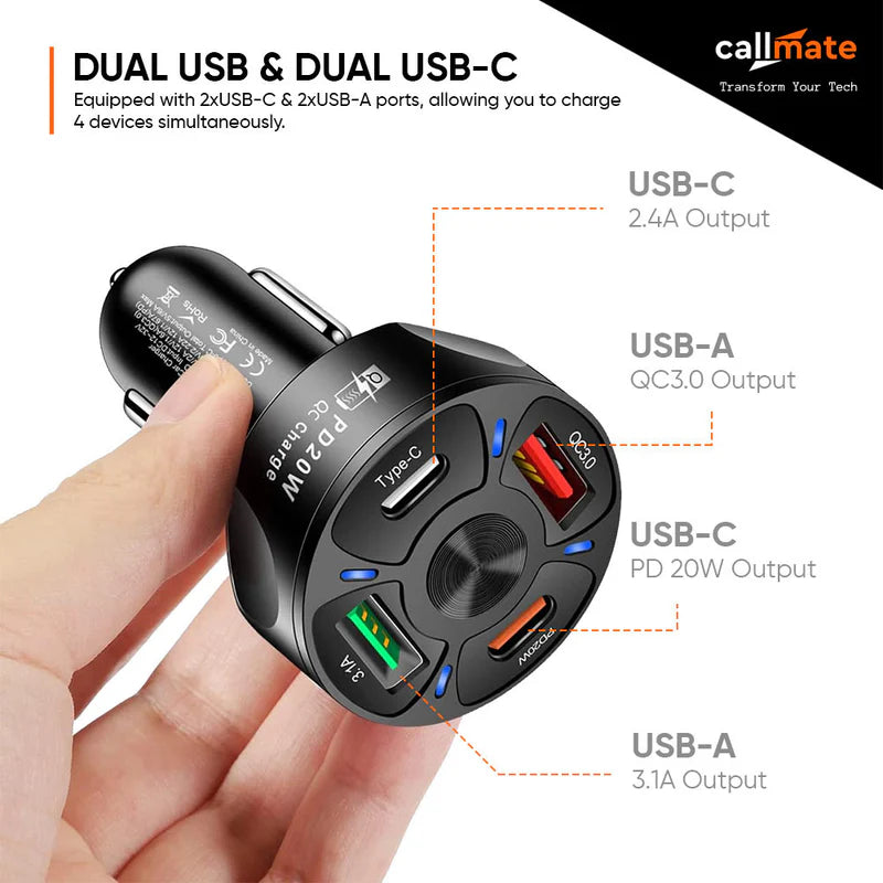 ED119- Callmate 35W Car Charger